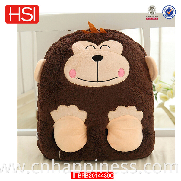 Amazon hot sale Cute Kid School bags Cartoon Character 3D Style Plush bags for children